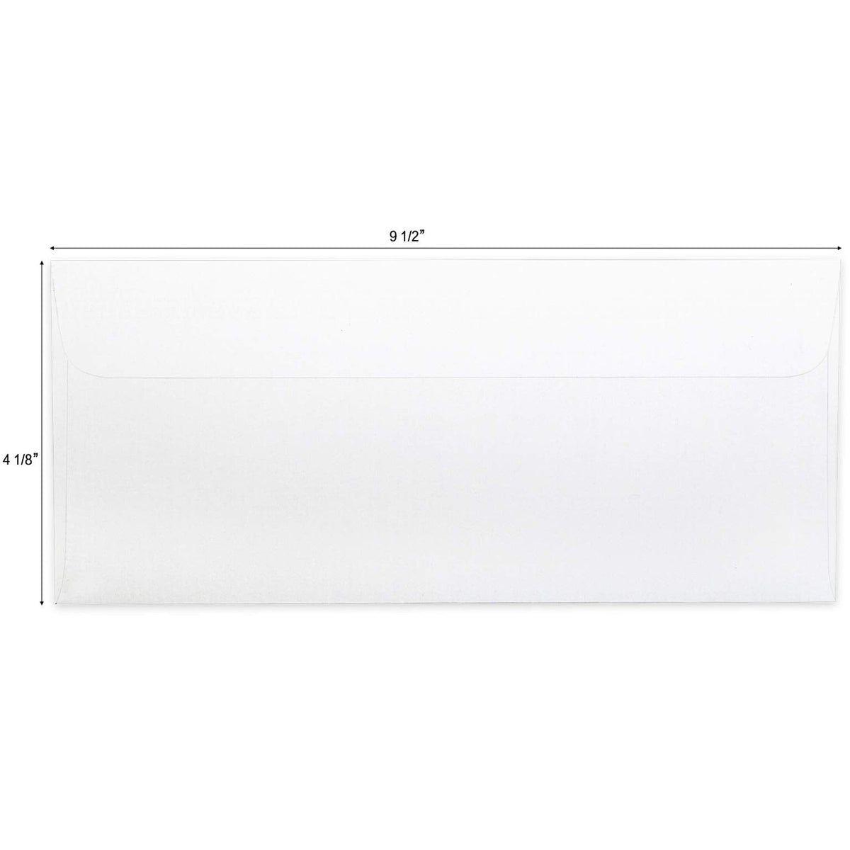 HERKKA #10 Security Self-Seal Envelopes, No.10 Windowless Bussiness Envelopes, Security Tinted with Printer Friendly Design - Size 4-1/8 x 9-1/2 Inch - White - 24 LB - 500 Pack