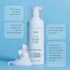 ETUDE SoonJung pH 6.5 Whip Face Cleanser for Sensitive Skin, 5.07 fl oz | Vegan, non-comedogenic face cleanser creates mild microfoam to cleanse sensitive skin without stripping moisture.