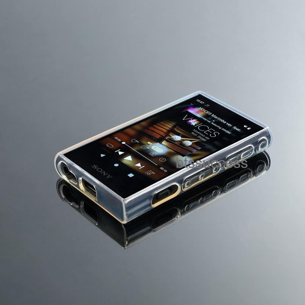 Buy now Soft Clear TPU Protective Shell Skin Case Cover for Sony Walkman NW-A300 Series NW-A306 NW-A307 (Clear case and Glass) at indiglob india