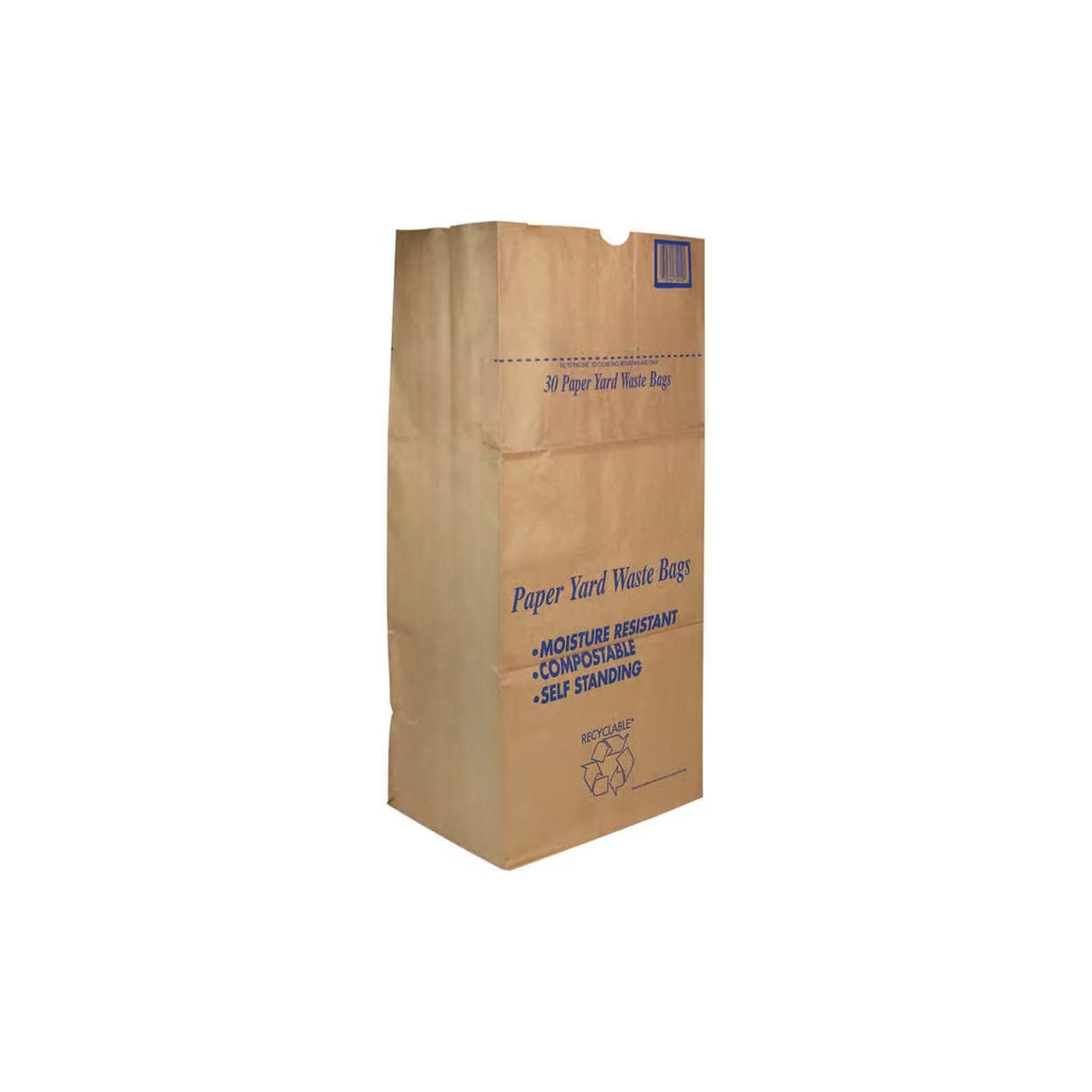 30 Gallon Lawn & Leaf 2-Ply Heavy-Duty Yard Waste Compost Refuse Paper Bags with Necessia Gardening Gloves, Eco-Friendly, Tear Resistant, Self Standing, Biodegredable, Made in USA, 30 Count
