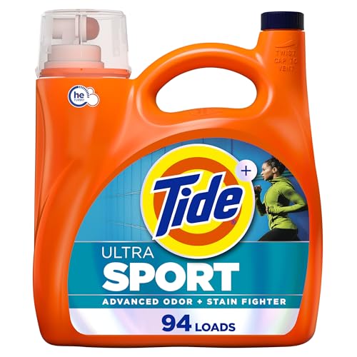 Buy now Tide Ultra Sport Liquid Laundry Detergent, 132 fl oz, 94 Loads, Laundry Detergent Liquid with Advanced Sweat plus Stain Fighters at indiglob india