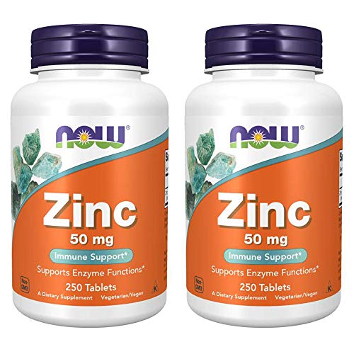 Buy now Now Foods, (2 Pack) Zinc, 50 mg, 250 Count (Pack of 2) at indiglob india