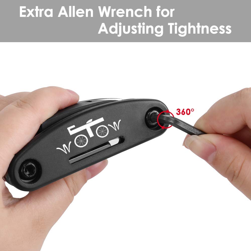 WOTOW 16-in-1 Bike Repair Tool Kit with Tire Levers and Hex Wrenches