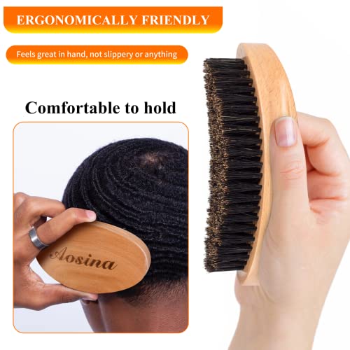 Buy now Wave Brush for Men - Beech Wood & Black Boar Bristle Brush for Cultivating Beards, Hair Waves, and Wolfing at indiglob india