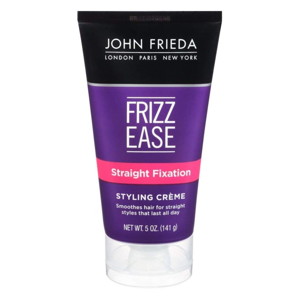 Buy now John Frieda Frizz Ease Straight Fixation Styling Crème, Straightens Frizzy Hair with Milk Protein & Almond Oil, Sleek & Frizz-Free, with ThermaGuard Heat Protection Against Damage, 5 Oz 5 Fl Oz (Pack of 2) at indiglob india
