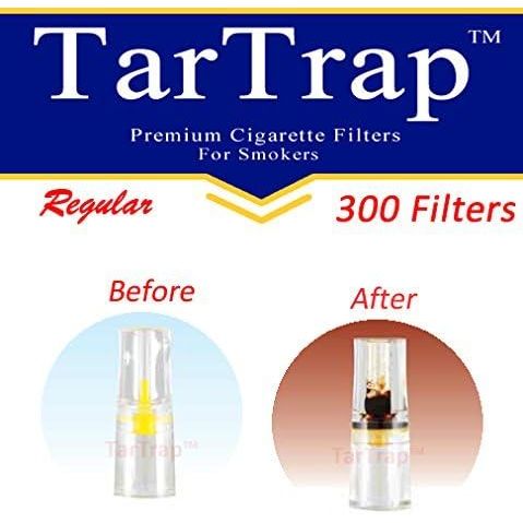 Buy now 300-Pack Premium Cigarette Filters, Superior Tar & Chemical Removal, Fits Regular & King Size Cigarettes, Disposable Cigarette Filter Tips, Tar Bar Filters for Smokers at indiglob india