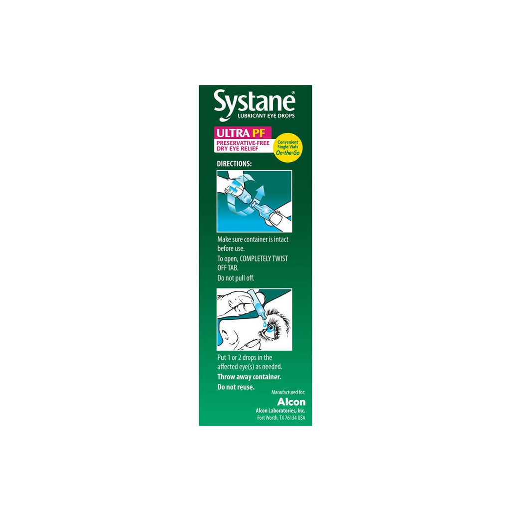 Systane Ultra Lubricant Eye Drops, 25 Count