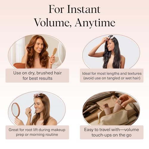 Buy now Kitsch Volumizing Hair Clips for Women - Hair Rollers for Volume & Curls - Volumizing Hair Products, Hair Roller Clips for Effortless Curls That Last - 2pc, Terracotta at indiglob india