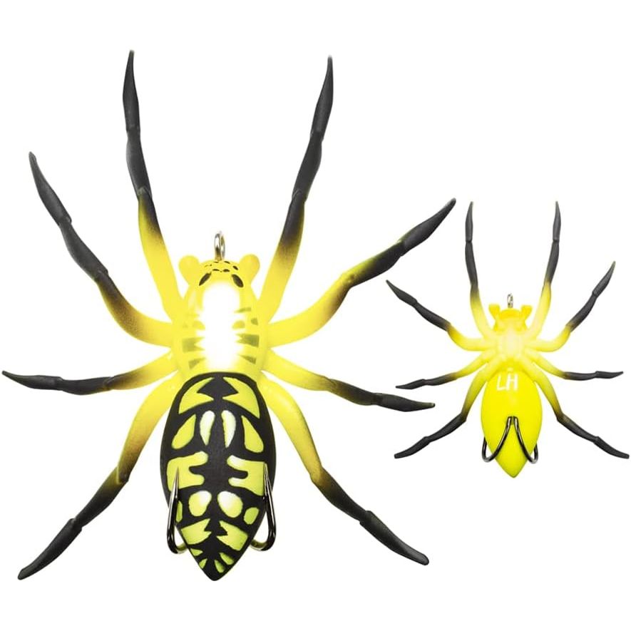 Buy now LUNKERHUNT Phantom Spider Lure for Bass Fishing (2.5 Inch) | Topwater Spider Fishing Lure with Natural Walking Action | Soft Hollow Body Weedless Hooks for Trout and Pike Poison at indiglob india
