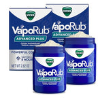 Buy now Vicks VapoRub Advanced Plus, Powerful Cough Suppressant, Topical Chest Rub & Analgesic Ointment, Medicated Vicks Vapors, Fast Cough Relief, 2.82oz x 2 at indiglob india