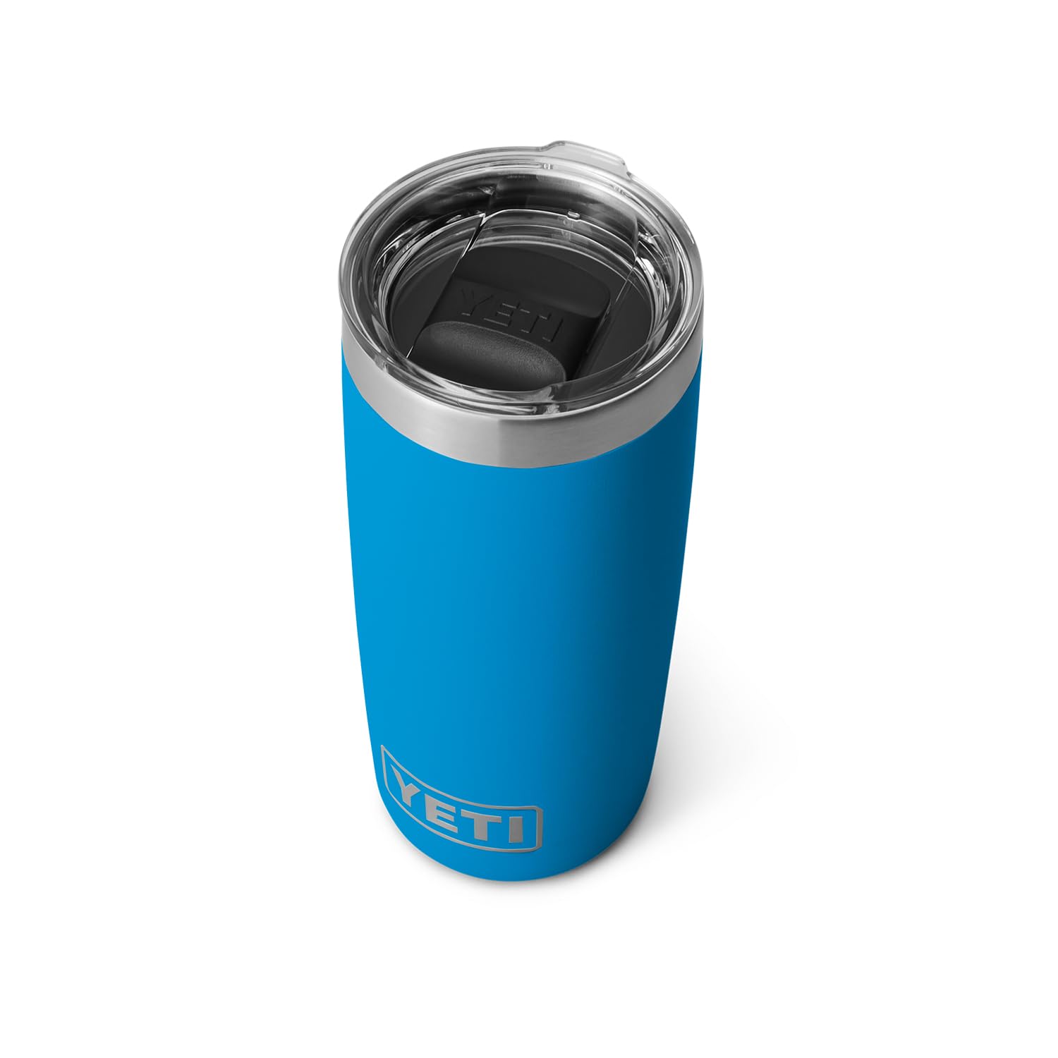 Buy now YETI Rambler 10 oz Tumbler, Stainless Steel, Vacuum Insulated with MagSlider Lid, Tropical Pink Big Wave Blue at indiglob india