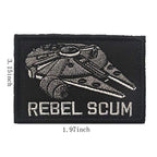 Buy now 4 Pieces Embroidered Morale Hook and Loop Fastener Tactical Patches at indiglob india