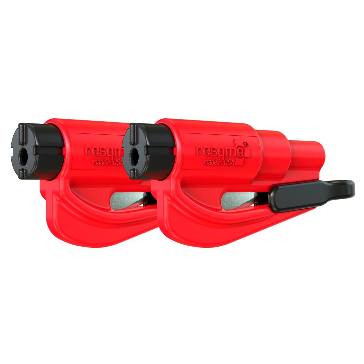 Buy now Resqme Pack of 2, The Original Emergency Keychain Car Escape Tool, 2-in-1 Seatbelt Cutter and Window Breaker, Made in USA, Orange Red at indiglob india