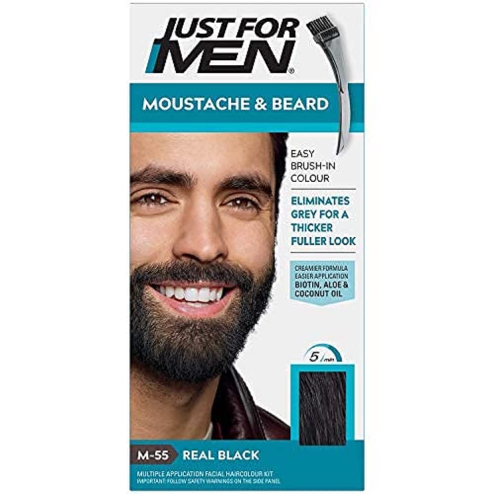 Buy now JUST FOR MEN Color Gel Mustache & Beard M-35 Medium Brown 1 ea Gray 4 Count (Pack of 1) at indiglob india