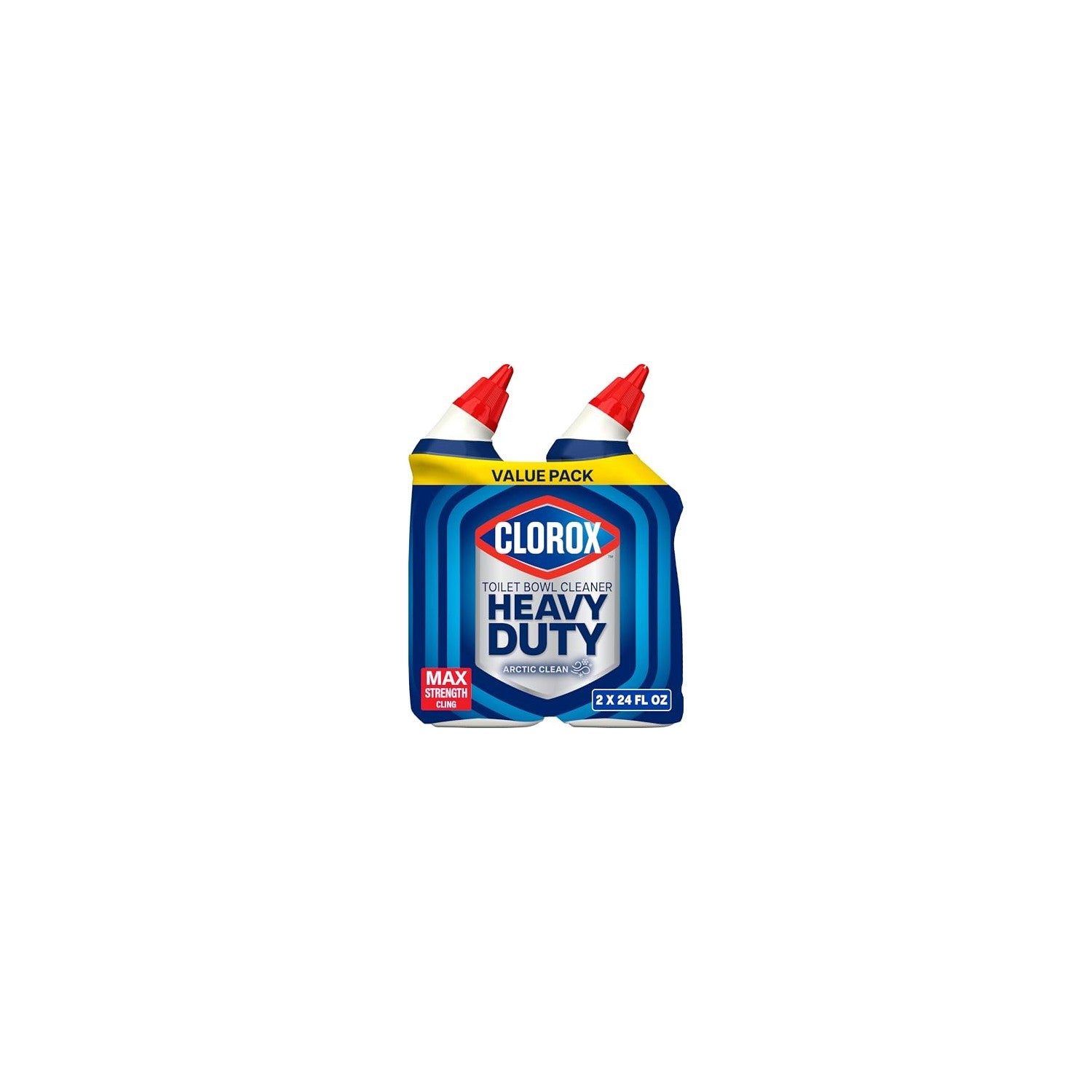 Buy now Clorox Toilet Bowl Cleaner Heavy Duty Stain and Ring Remover, Arctic Clean, 24 Fl Oz., Pack of 2 at indiglob india