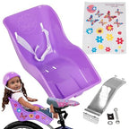 Buy now Ride Along Dolly Doll Bicycle Seat Bike Seat (Purple) with Decorate Yourself Decals (Fits Standard Sized Dolls and Stuffed Animals) - Purple at indiglob india