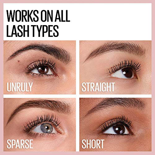 Buy now Maybelline Lash Sensational Washable Mascara, Lengthening and Volumizing for a Full Fan Effect, Blackest Black, 2 Count at indiglob india