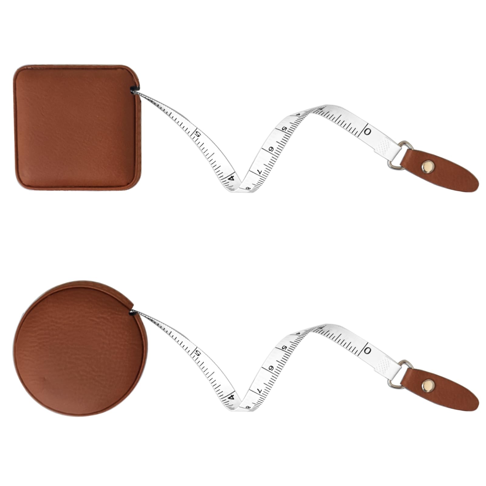 Buy now Sewing Tape Measure, Medical Body Cloth Tailor Craft Dieting Measuring Tape, 60 Inch/1.5M Dual Sided Retractable Ruler with Push Button Round Brown 2 pack at indiglob india