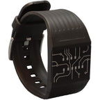 Buy now getDigital Binary Wrist Watch for Professionals with LED Lights - A Black Digital Clock That depicts The time as Binary Code at indiglob india