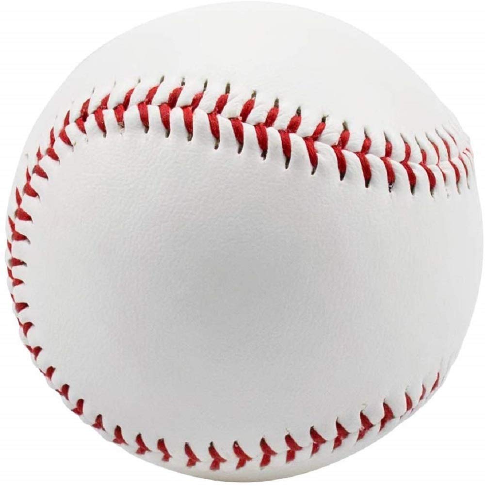 Tebery 12 Pack Standard Size Adult Baseballs Unmarked & Leather Covered Training Ball