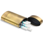 Buy now Oval Metal Cigarette case for 100's Can Hold a Small Lighter Suitable for 20 100's Cigarette case Coin case Pill case (Bronze) at indiglob india
