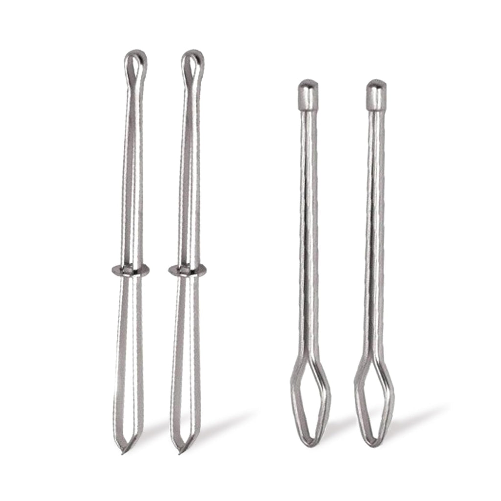 4 Pcs Bodkin Drawstring Threaders,Metal Drawstring Threader Tweezers Easy Quick Insert Drawstring DIY Rope Threader Clip Bodkin Sewing Tool for Sweatpants,Hoodies,Swim Trunks