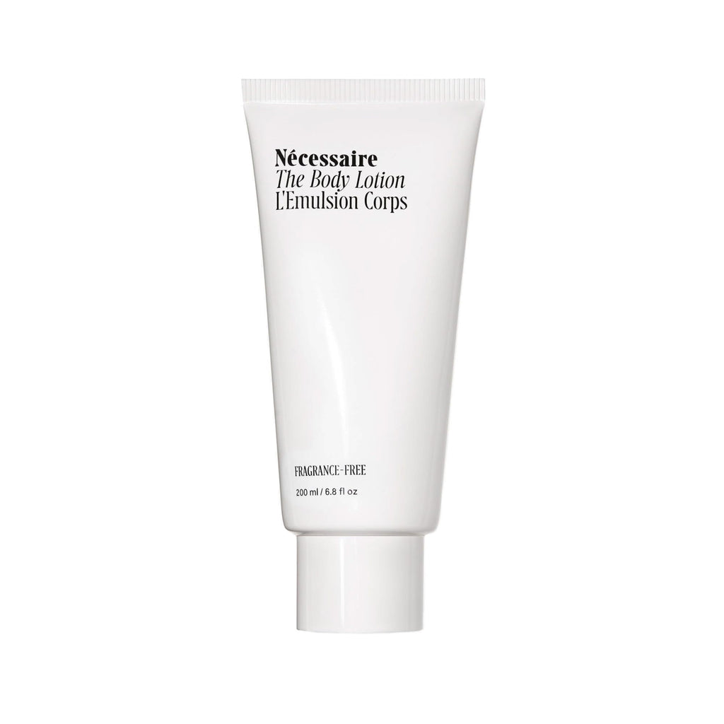 Buy now Nécessaire The Body Lotion Fragrance-Free - Multi-Peptide Moisturizer - Firming Body Lotion for Women + Men. 2.5% Niacinamide. Non-Comedogenic + Hypoallergenic for Sensitive Skin– 200 ml/6.8 fl oz at indiglob india