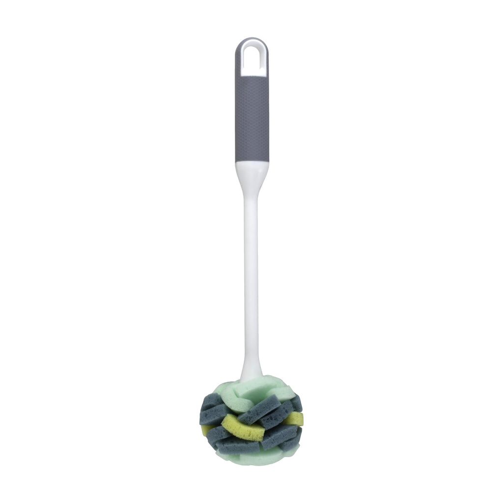 Casabella Kitchen Sponge Dish Brush, 12.87" x 3.5" x 3.12", Multicolor