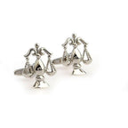 Buy now MRCUFF Lawyer Scales of Justice Attorney Law Legal Pair Cufflinks in Presentation Gift Box & Polishing Cloth at indiglob india