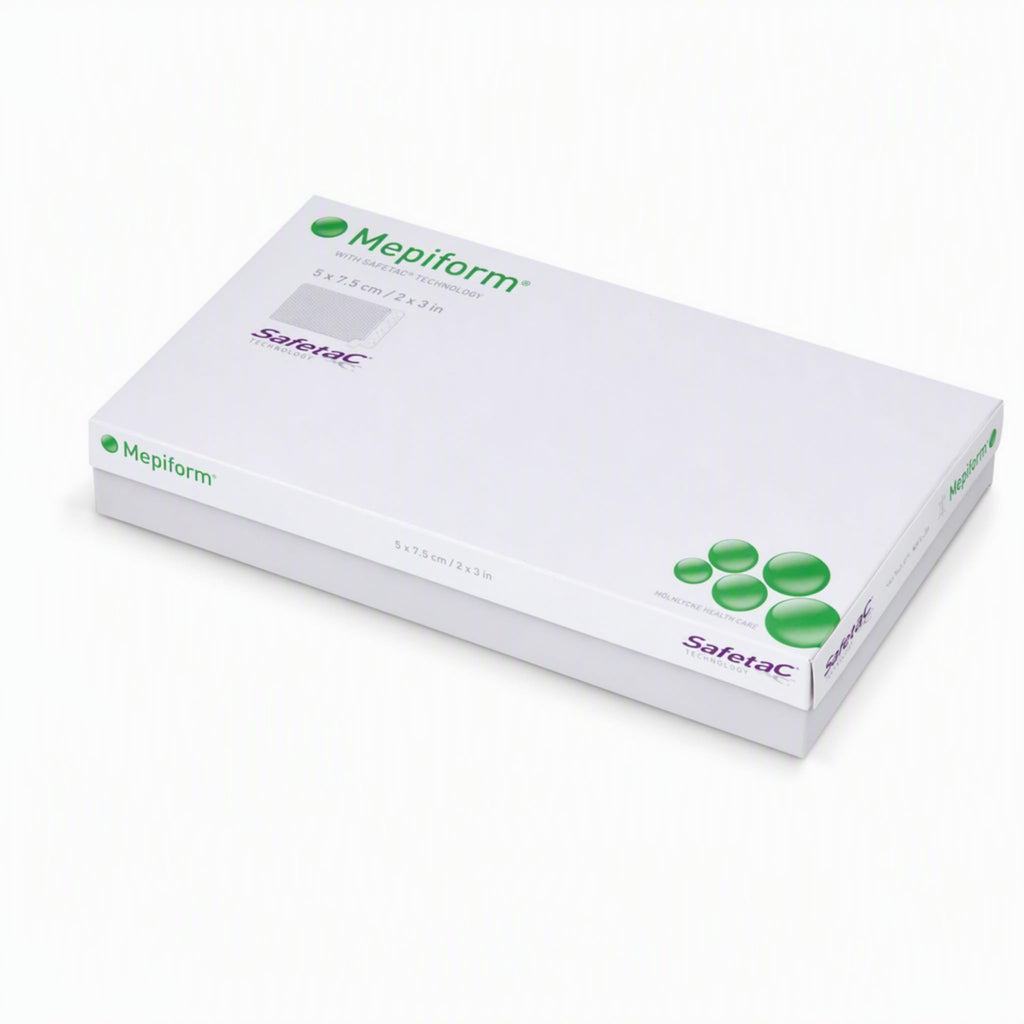 Mepiform Scar Reduction Dressing 4x7inch 10x18cm 5/pk From Spain