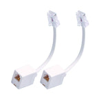Buy now RJ45 to RJ11 Converter Adapter, 2 Pack Telephone RJ11 6P4C Female to RJ45 Ethernet 8P8C Male Cable Cord at indiglob india