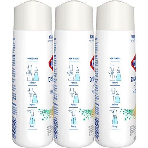 Buy now Clorox Disinfecting Mist, Lemongrass Mandarin, Household Essentials, 3 Refills, 16 Fl Oz Each at indiglob india
