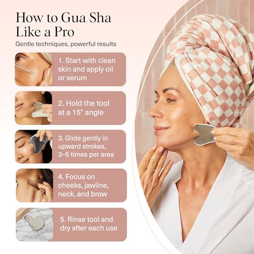 Buy now Kitsch Stainless Steel Gua Sha Facial Tools - Guasha Tool for Face, Face Sculpting Tool, Jawline Shaper, Double Chin Reducer, Body Gua Sha Tools, Lymphatic Drainage Massager, Facial Skin Care - Silver at indiglob india