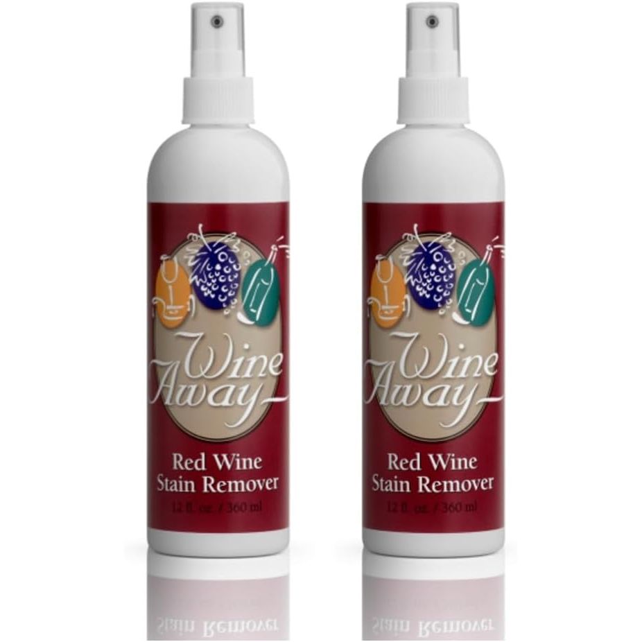 Buy now Wine Away Red Wine Stain Remover - Perfect Fabric Upholstery and Carpet Cleaner Spray Solution - Removes Wine Spots - Spray and Wash Laundry to Vanish Stain - Wine Out - 12 Ounce, 2 Pack 24 Ounce (Pack of 1) at indiglob india