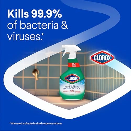 Buy now Clorox Clean-Up Multi-Surface Cleaner with Bleach, Original, Spray Bottle, 32 Fl Oz., Pack of 3 at indiglob india