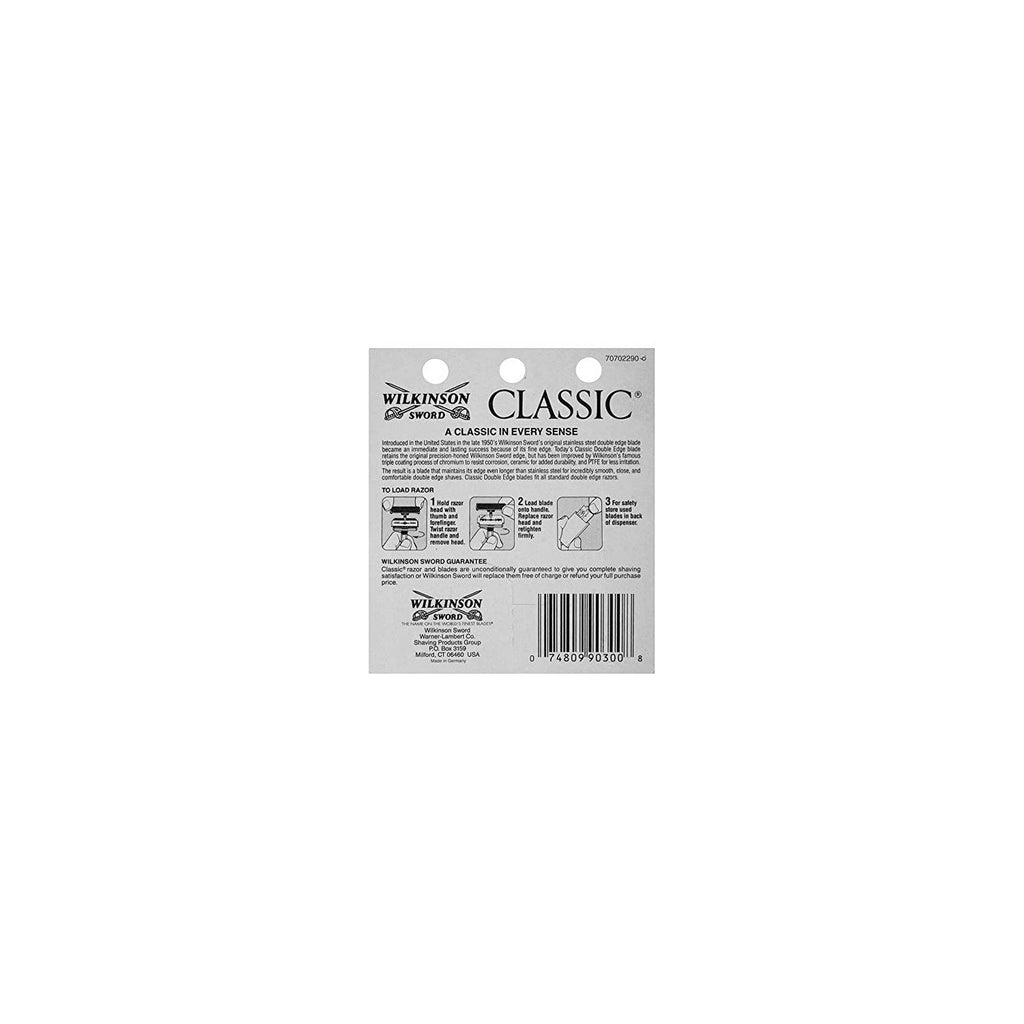 Buy now Wilkinson Sword Classic Double Edge Razor Blades- (Pack of Two) at indiglob india