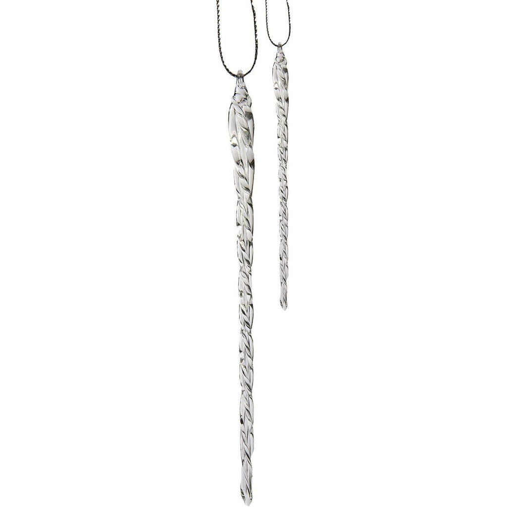 Buy now Kurt Adler 3-1/2-Inch-5-1/2-Inch Clear Glass Icicle Ornament Set of 24 Pieces (1) at indiglob india