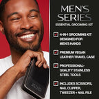 Buy now Revlon Men's Grooming Kit, 5-Piece Travel Essentials Set, Includes Nail Clippers, Scissors, File, Tweezers and Carrying Case, Stainless Steel, 1 count at indiglob india