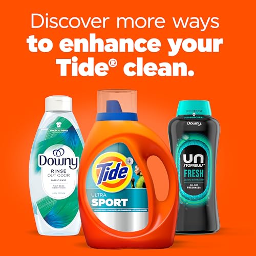 Buy now Tide Ultra Sport Liquid Laundry Detergent, 92 fl oz, 65 Loads, Laundry Detergent Liquid with Advanced Sweat plus Stain Fighters at indiglob india