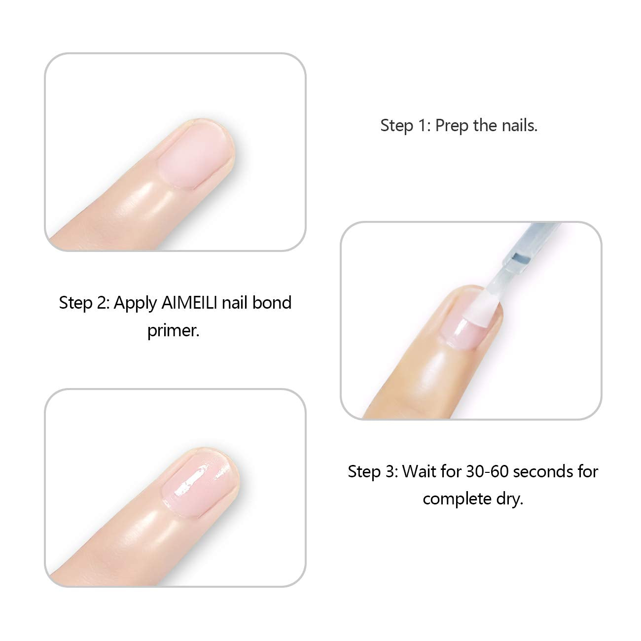 Buy now AIMEILI Nail Prep Bond Primer, U V LED Gel Foundation for Acrylic Powder and Builder Nail Gel at indiglob india