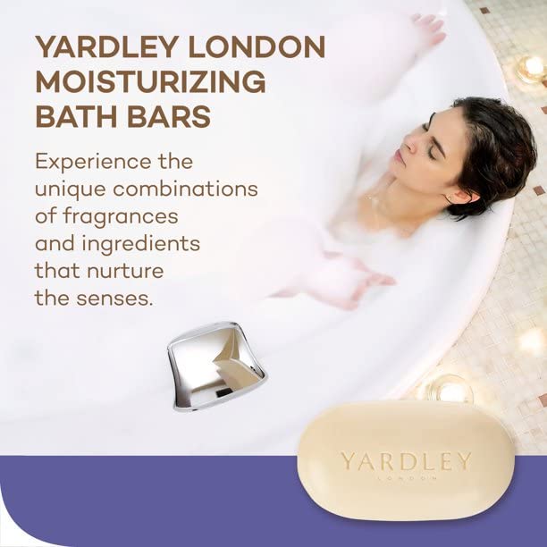 Buy now Yardley London English Lavender with Essential Oils Soap Bar, 4.25 oz Bar (Pack of 10) at indiglob india
