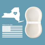 Keekaroo Peanut Changer Baby Vanilla – The Original - Easy-to-Clean Changing pad and The only Shell Over Foam, Fully Water Repellant, Wipeable Diaper pad, Wipe-Clean Changing pad