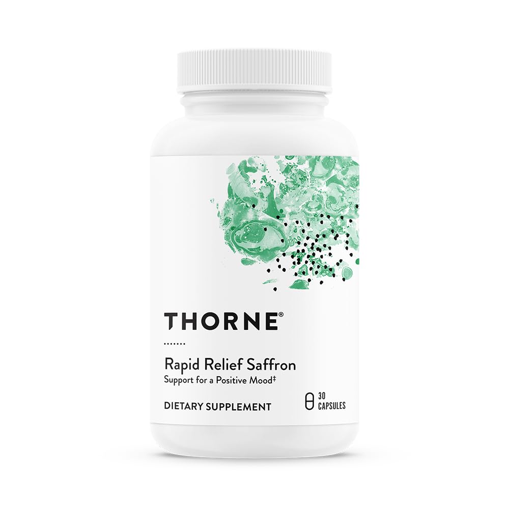 THORNE Rapid Relief Saffron, Saffron Extract Supplement, 30 Capsules