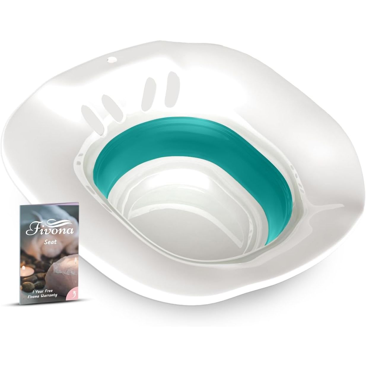 Buy now Fivona Sitz Bath for Toilet Seat Postpartum and Hemorrhoids Care - Yoni Steam Seat - Foldable Basin for Epsom Salt Soak - Portable Bidet BPA Free Temperature Resistant - Universal Fit - Pink Green at indiglob india
