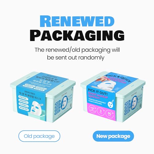 Buy now DEWYTREE Pick and Quick Refreshing Aqua Mask 30 Sheets | Moisturizing Sheet Masks for Face w/Hyaluronic Acid | Gentle Korean Sheet Mask Skin Care w/Amino Acids | Hydrating Face Mask Sheets at indiglob india