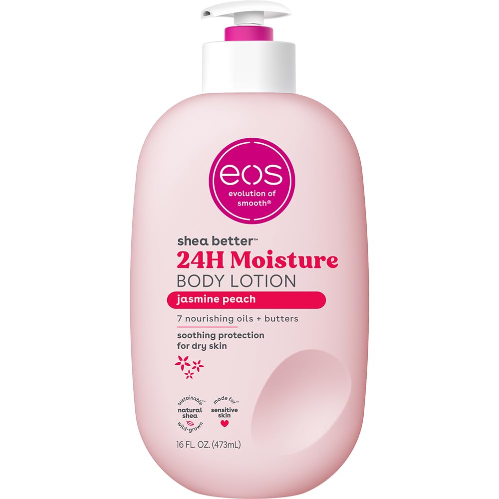 Buy now eos Shea Better Body Lotion Vanilla Cashmere, 24-Hour Moisture Skin Care, Lightweight & Non-Greasy, Natural Shea, Vegan, Vanilla Body Lotion, 16 fl oz at indiglob india