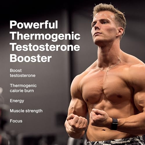 Buy now MuscleTech Thermogenic Testosterone Booster for Men, AlphaTest Thermo - T-Boost Mens Supplement with Tribulus Terrestris - Male Gym Workout Supplements for Muscle Growth, Stamina & Energy - 90 Pills at indiglob india
