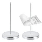 2 PCS Stainless Steel Receipt Holder Spike, 5.5" Bill Fork Check Spindle
