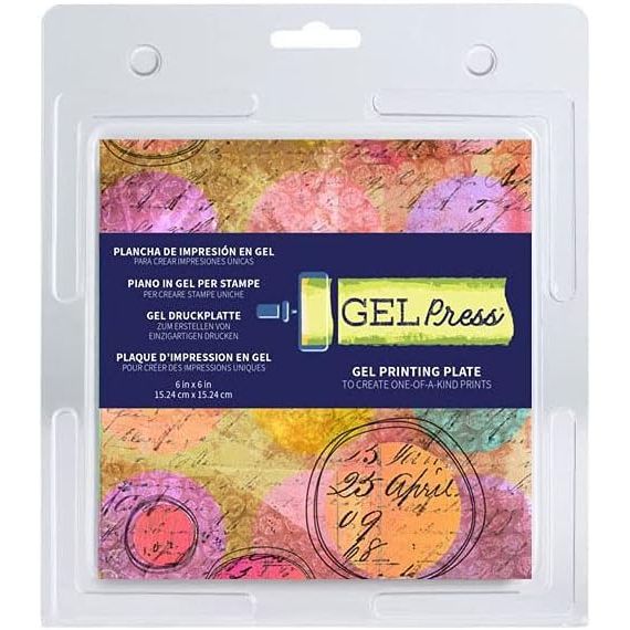 Buy now Gel Press Monoprinting Print Plate - 12” X 14” Gel Plate - Printmaking Supplies - Reusable Gel Printing Plate for Press Art for Card Making, Scrapbooking, Journaling, Arts and Crafts, Home Decor 6" x 6" at indiglob india