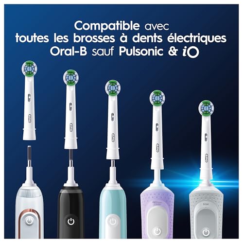 Buy now Oral-B Pro Sensitive Clean Electric Toothbrush Head, X-Shaped & Extra Soft Bristles for Gentle Brushing & Plaque Removal, Pack of 10 Toothbrush Heads, Suitable for Mailbox, White at indiglob india